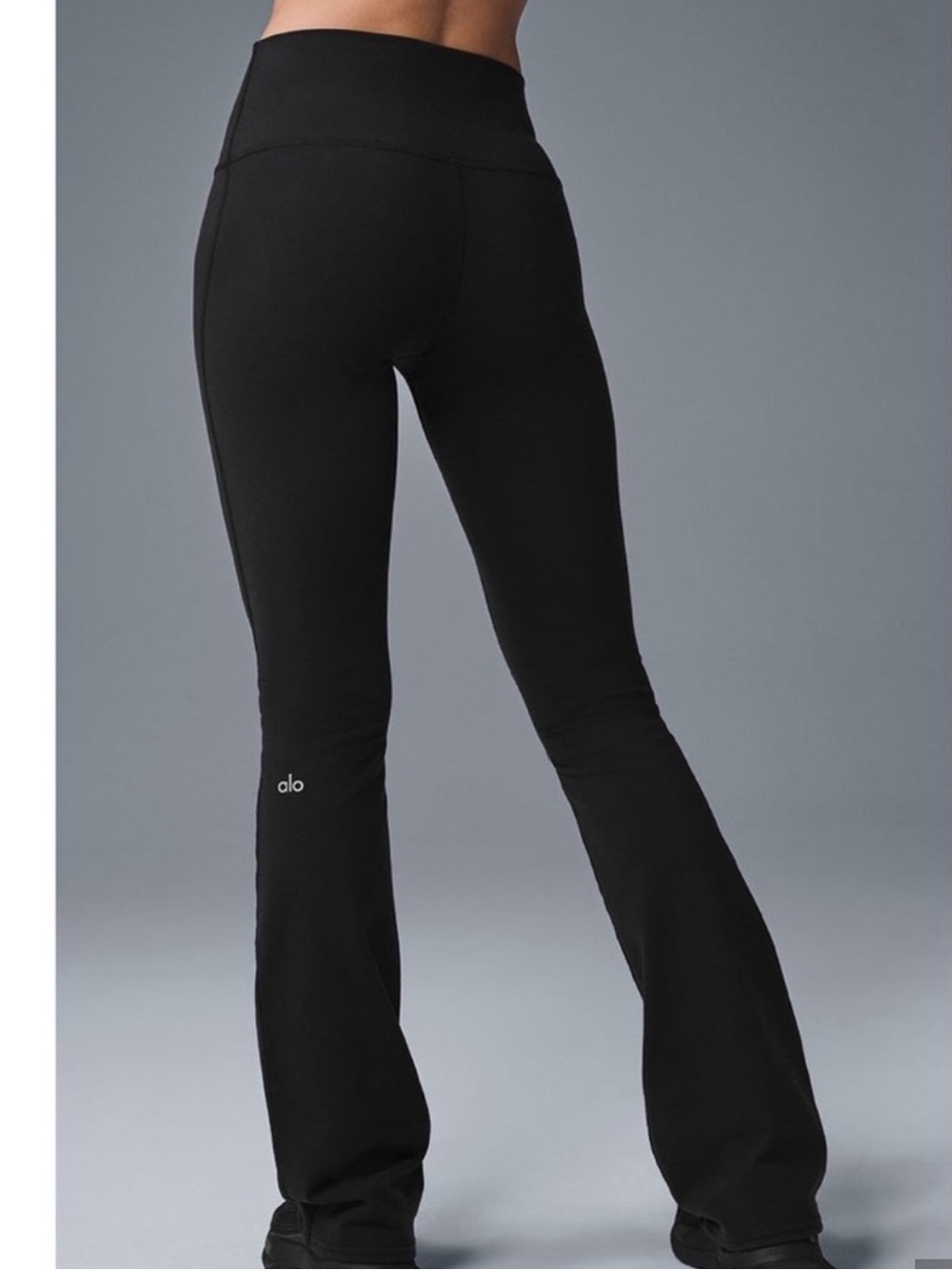 ALO YOGA Airbrush High-Waist Bootcut Flare Leggings Black